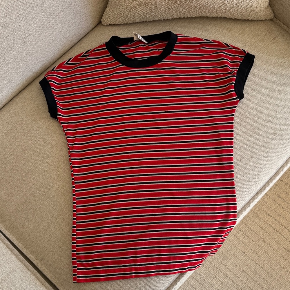 Vintage Striped Red and Black T-Shirt